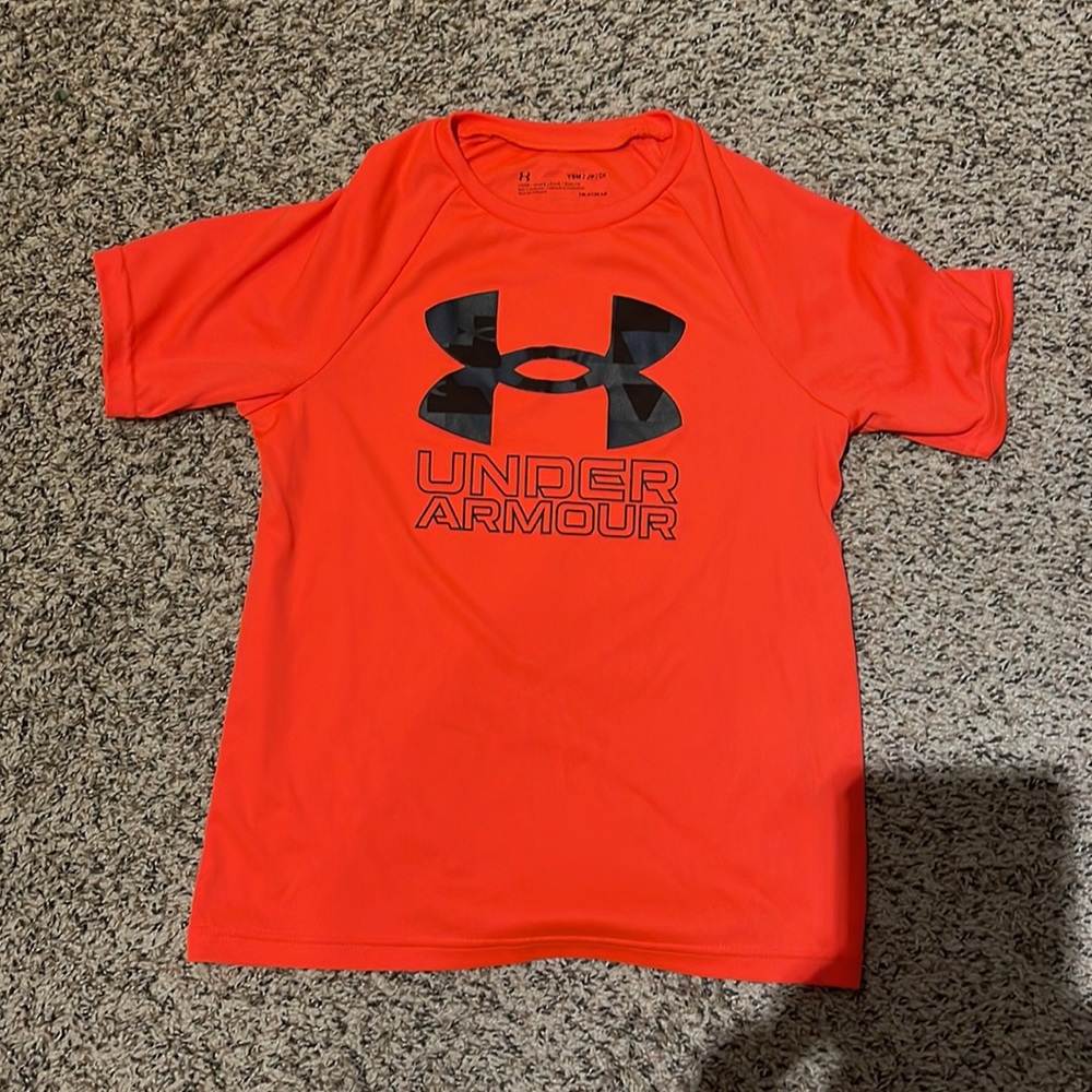 Boys Under Armour Hybrid Print Tee Loose fit size YSM
